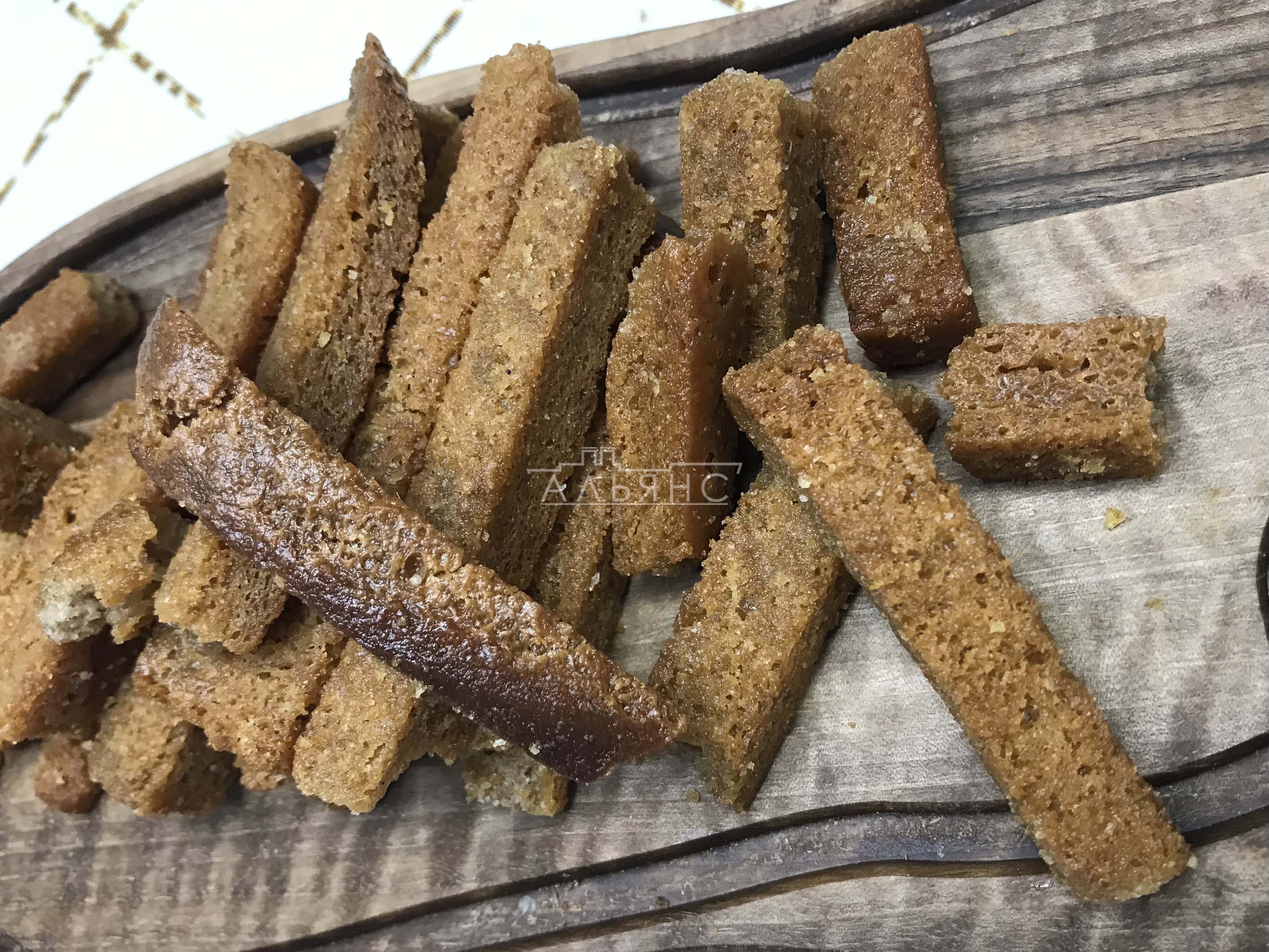 Деревенские гренки с чесноком в Шатуре