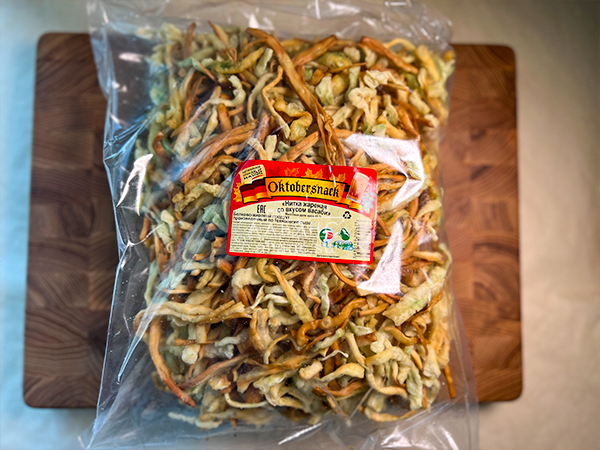 Нитка ЖАРЕНАЯ "Васаби" Oktobersnack 1 кг (сырный продукт) в Шатуре