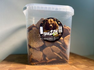 Ведро Ржаные гренки со вкусом Раки крабы (1 кг): Ведро Ржаные гренки со вкусом Сметана зелень (1 кг)