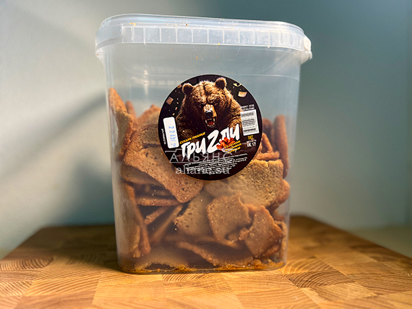 Ведро Ржаные гренки со вкусом Крылышки Барбекю (1 кг) в Шатуре