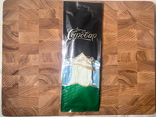 Сыр 60 гр ГОРНЫЙ СЫРОВАР (Паутинка белая с укропом и чесноком) в Шатуре