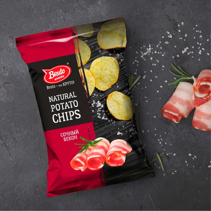 Картофель «Бруто» со вкусом бекона 130 гр. в Шатуре